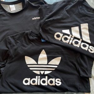 3 adidas shirts all size XL